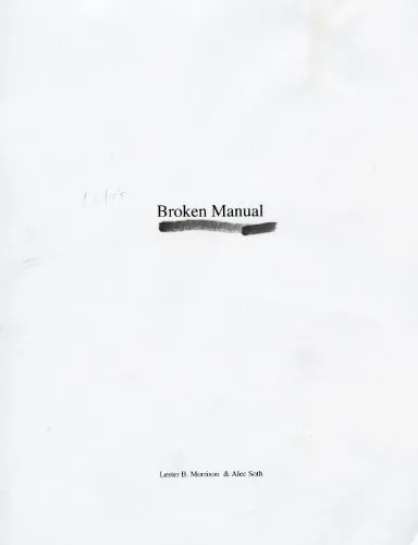 Couverture de Broken Manual (special edition)
