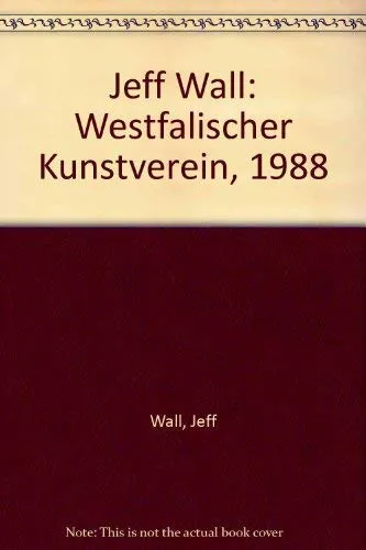 Couverture de Westfälischer Kunstverein, 1988