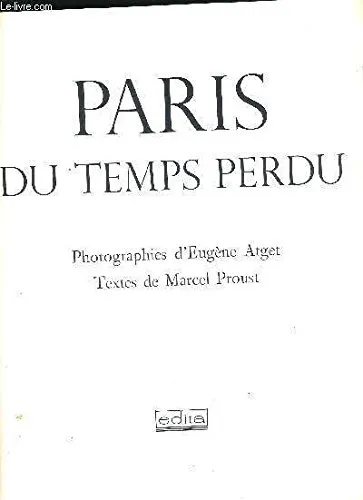 Couverture de Paris du temps perdu