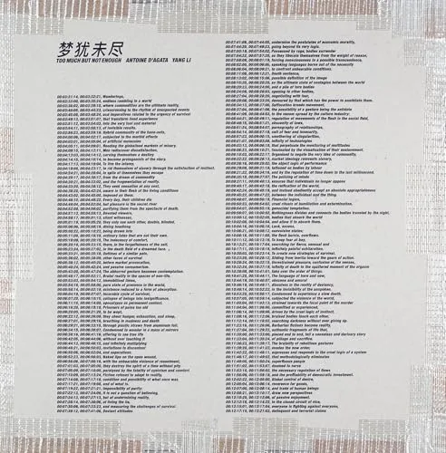 Couverture de Too Much But Not Enough