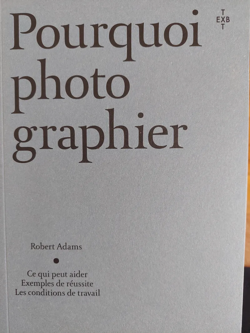 Couverture de Pourquoi photographier