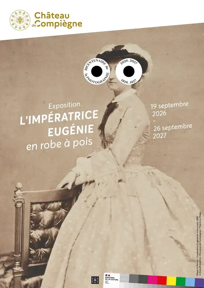 L’impératrice Eugénie en robe à pois, Château de Compiègne, Compiègne