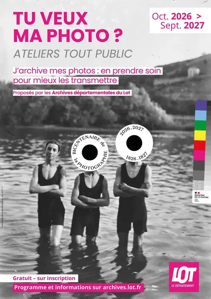 Tu veux ma photo ? Le cabinet de curiosité des Archives, une exploration des fonds photographiques, Archives départementales du Lot, Cahors