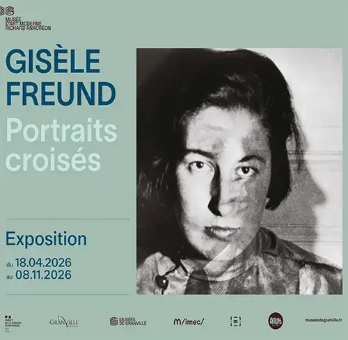 Gisèle Freund, portraits croisés, Musée d'art moderne Richard Anacréon, Granville